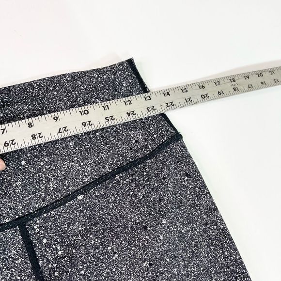 Lululemon Align Leggings Women's 8 Luminesce Splatter Ice Gray Black Pull-On - Picture 5 of 10